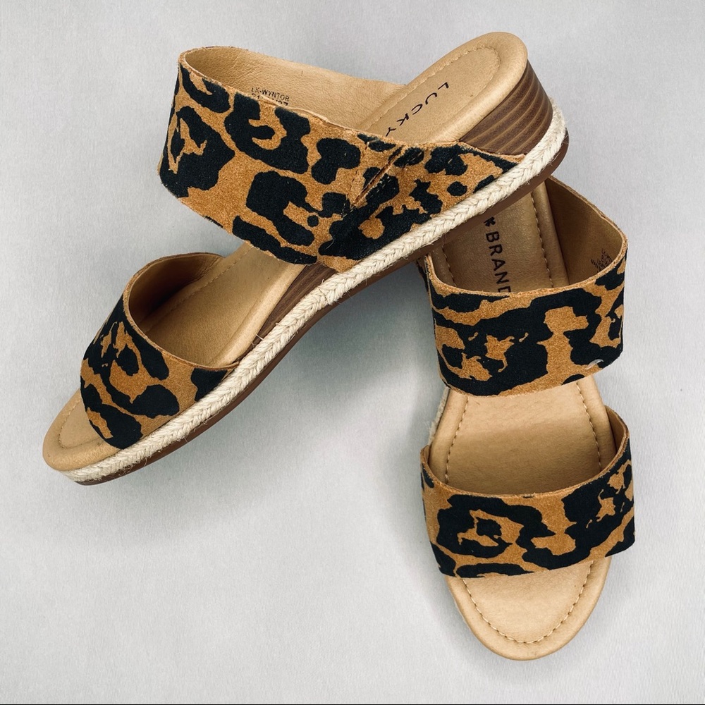 Lucky Brand Animal Print Slide Sandal